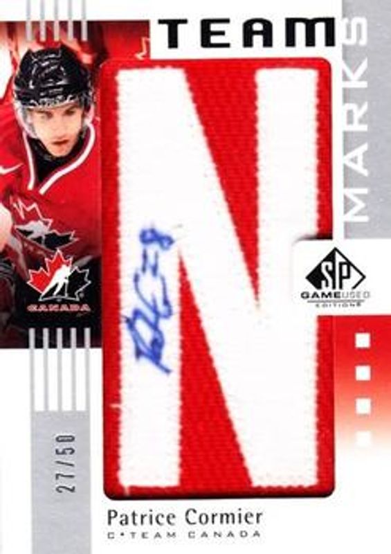 2011 SP Game Used #TM-PC Team Marks Team Canada /50
