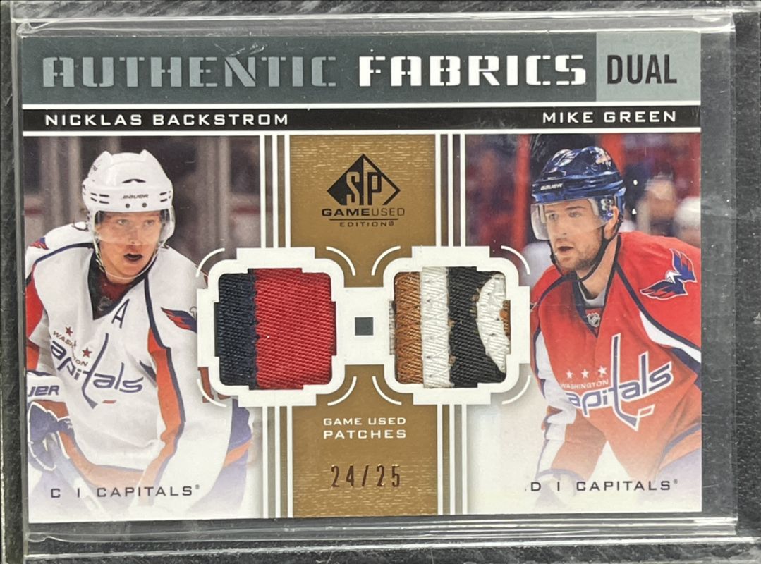 2011 SP Game Used #AF2-GB Authentic Fabrics Dual Patches /25