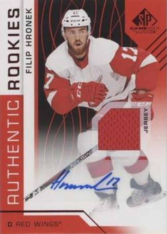 2018 SP Game Used #175 Red Autographs Jersey