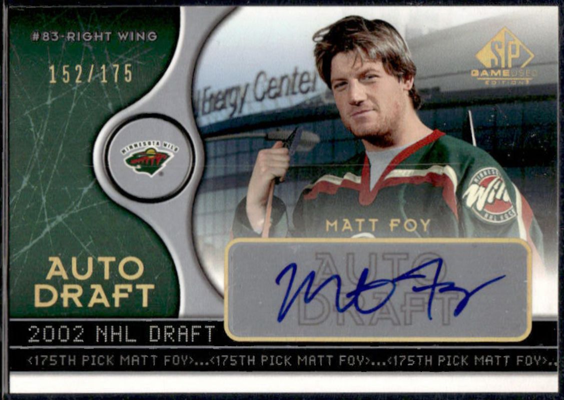 2005 SP Game Used #AD-MF Auto Draft /20