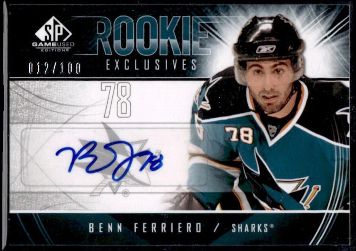2009 SP Game Used #RE-BF Rookie Exclusives Autographs /100