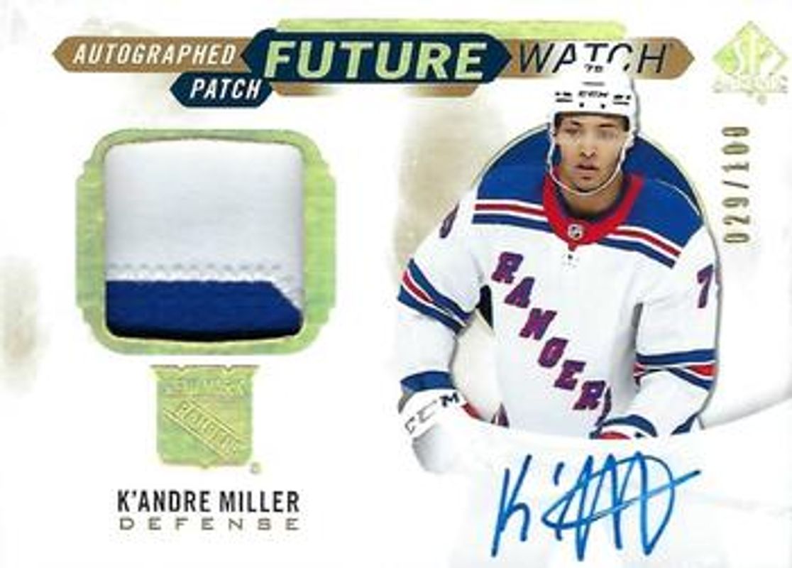 2020 SP Authentic #FWAP-KM Limited Future Watch Auto Patch /100