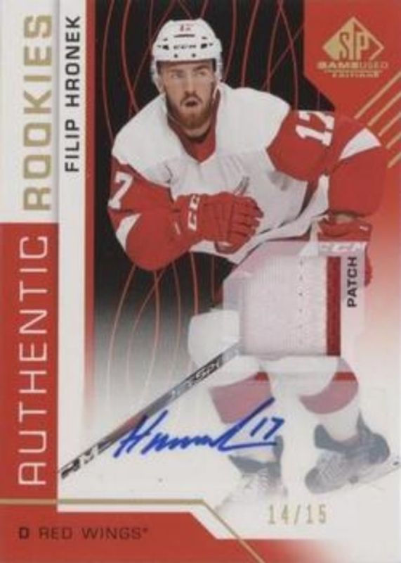 2018 SP Game Used #175 Red Spectrum Auto Premium Material /5