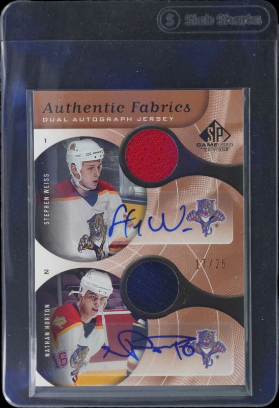 2005 SP Game Used #AAF2-WH Authentic Fabrics Dual Autographs /25