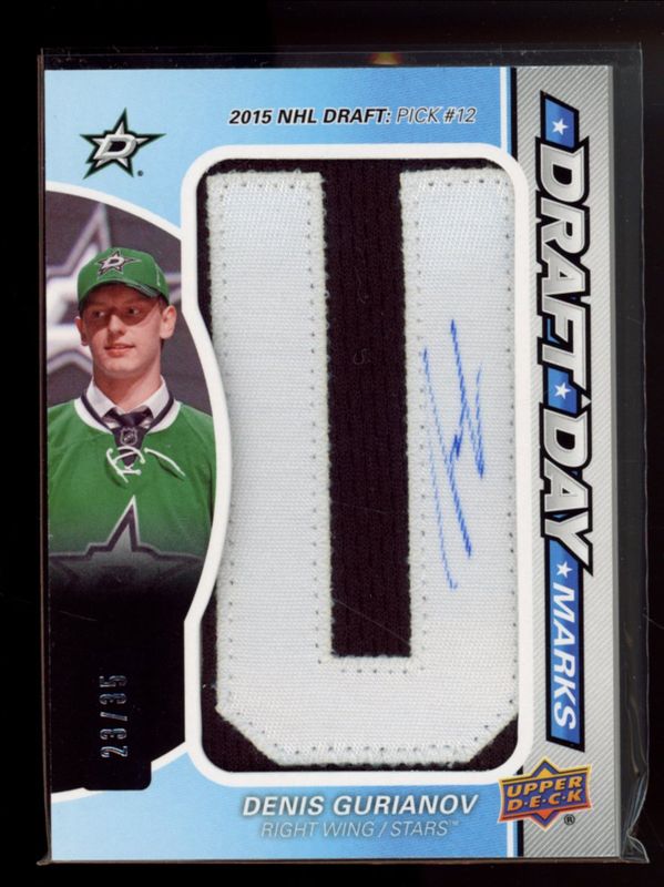 2017 SP Game Used #DDM-DG Draft Day Marks Manufactured Letter Autographs Rookies /35