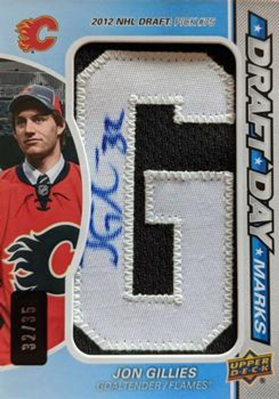 2017 SP Game Used #DDM-JG Draft Day Marks Manufactured Letter Autographs Rookies /35