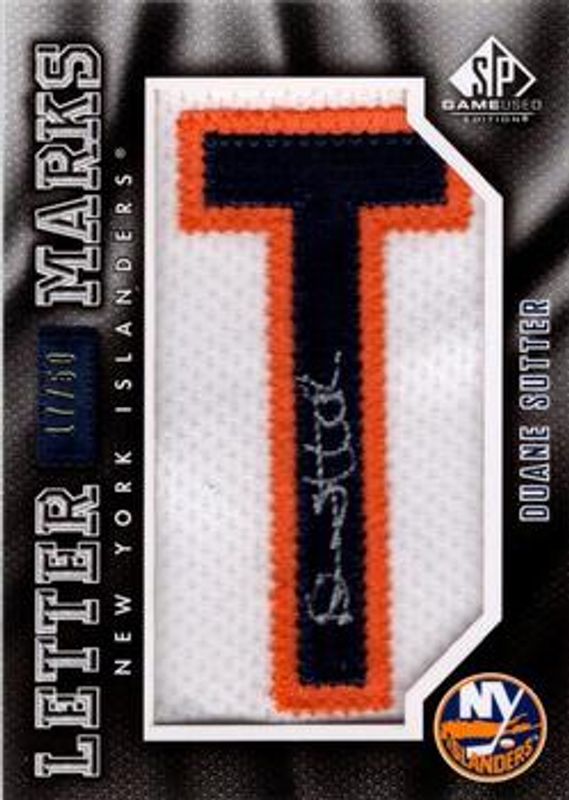 2010 SP Game Used #LM-SU Letter Marks /50