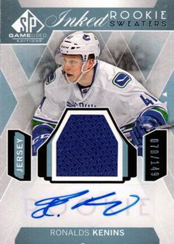2015 SP Game Used #IRS-RK Inked Rookie Sweaters /149