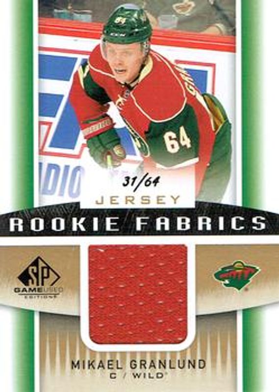 2013 SP Game Used #RF-GR Rookie Fabrics Gold /27