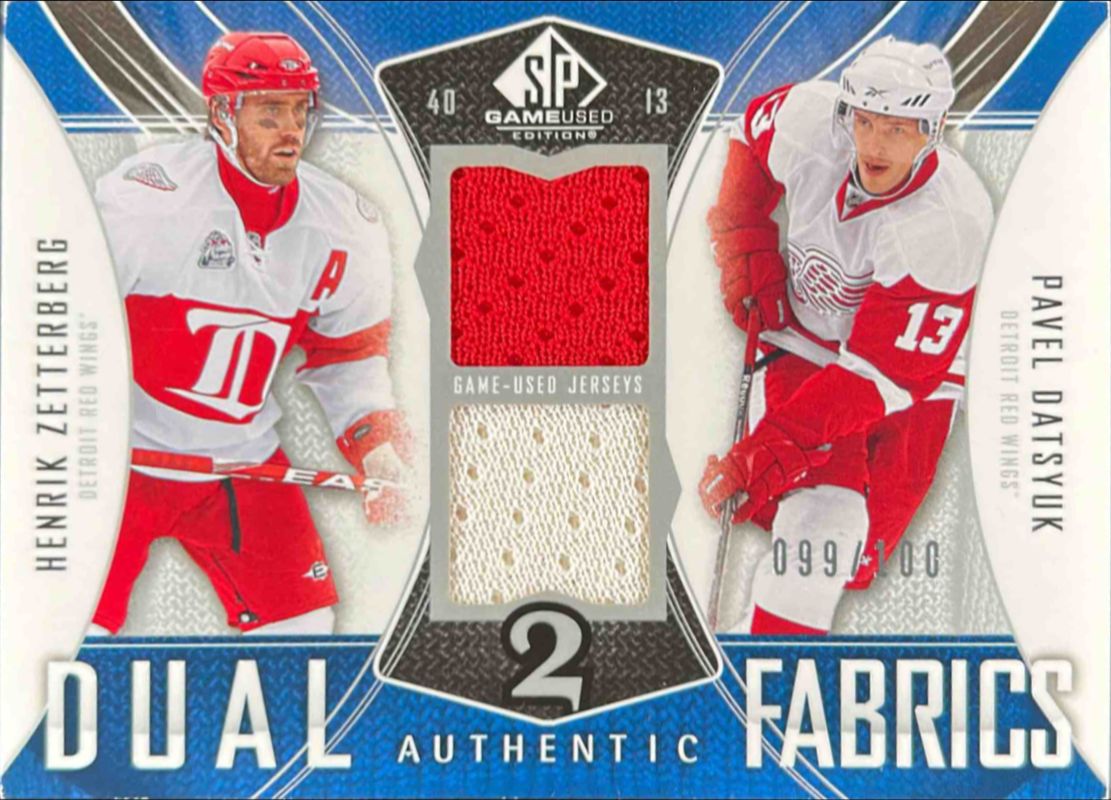 2009 SP Game Used #AF2-DZ Authentic Fabrics Dual /100