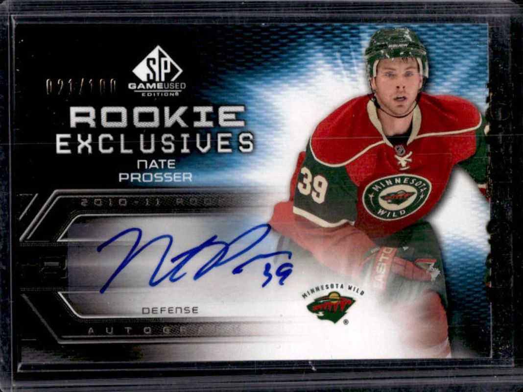 2010 SP Game Used #RE-NP Rookie Exclusives Autographs /100