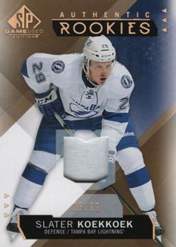 2015 SP Game Used #143 Gold Spectrum Prime Jersey /99