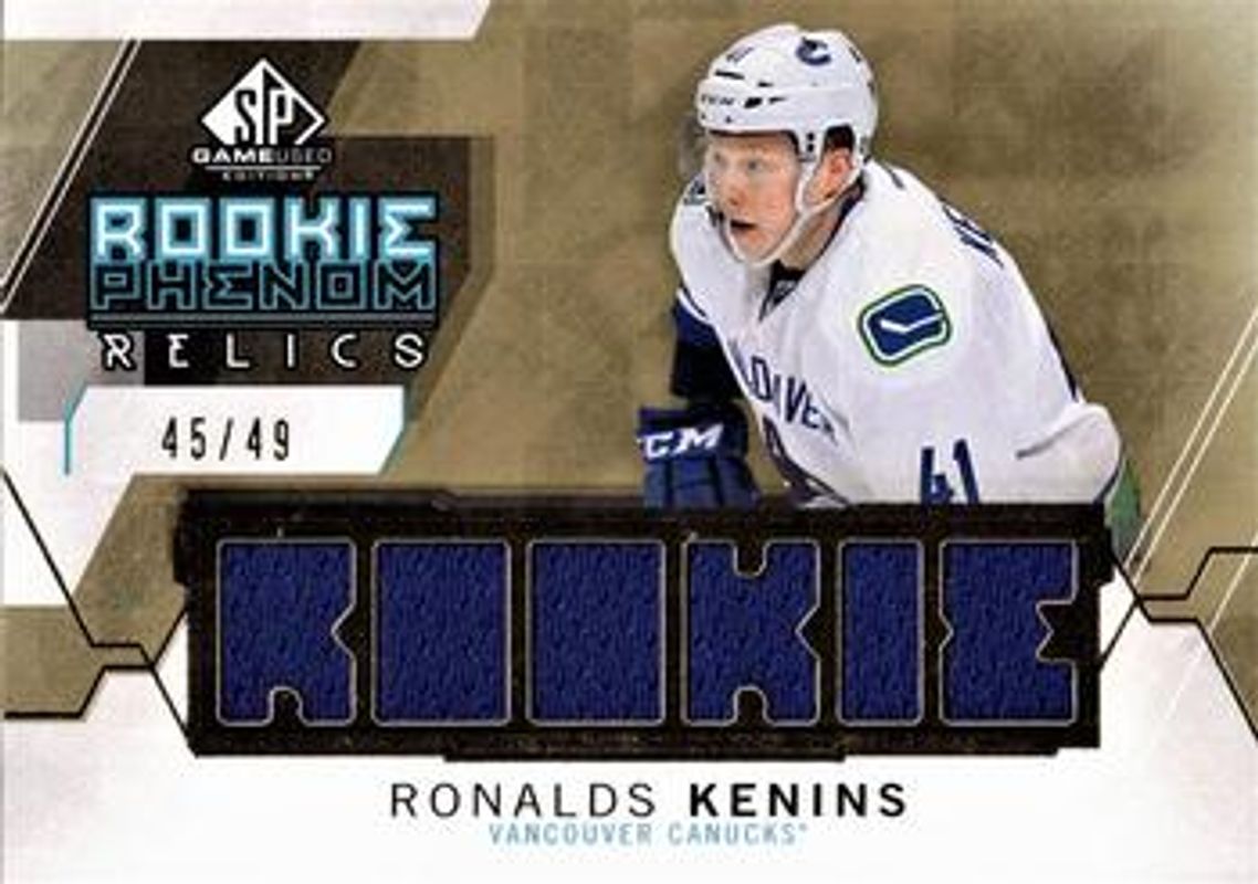 2015 SP Game Used #RP-RK 2015 Rookie Phenom Relics Gold /49