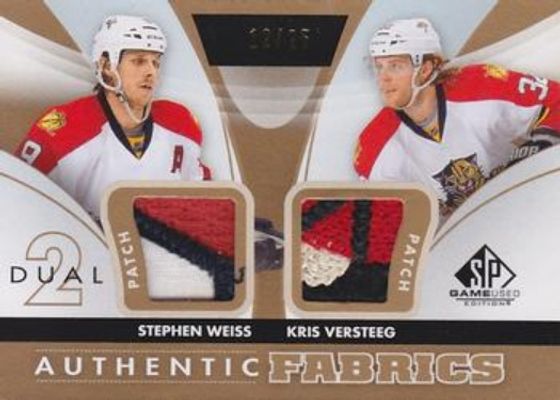2012 SP Game Used #AF2-WV Authentic Fabrics Dual Patches /25