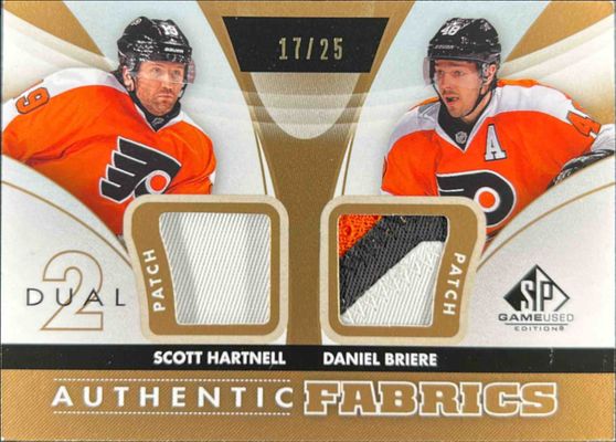 2012 SP Game Used #AF2-HB Authentic Fabrics Dual Patches /25