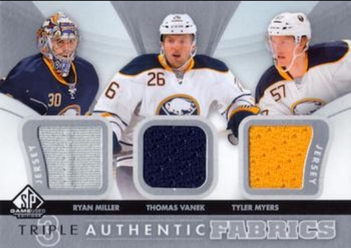 2012 SP Game Used #AF3-MVM Authentic Fabrics Triples