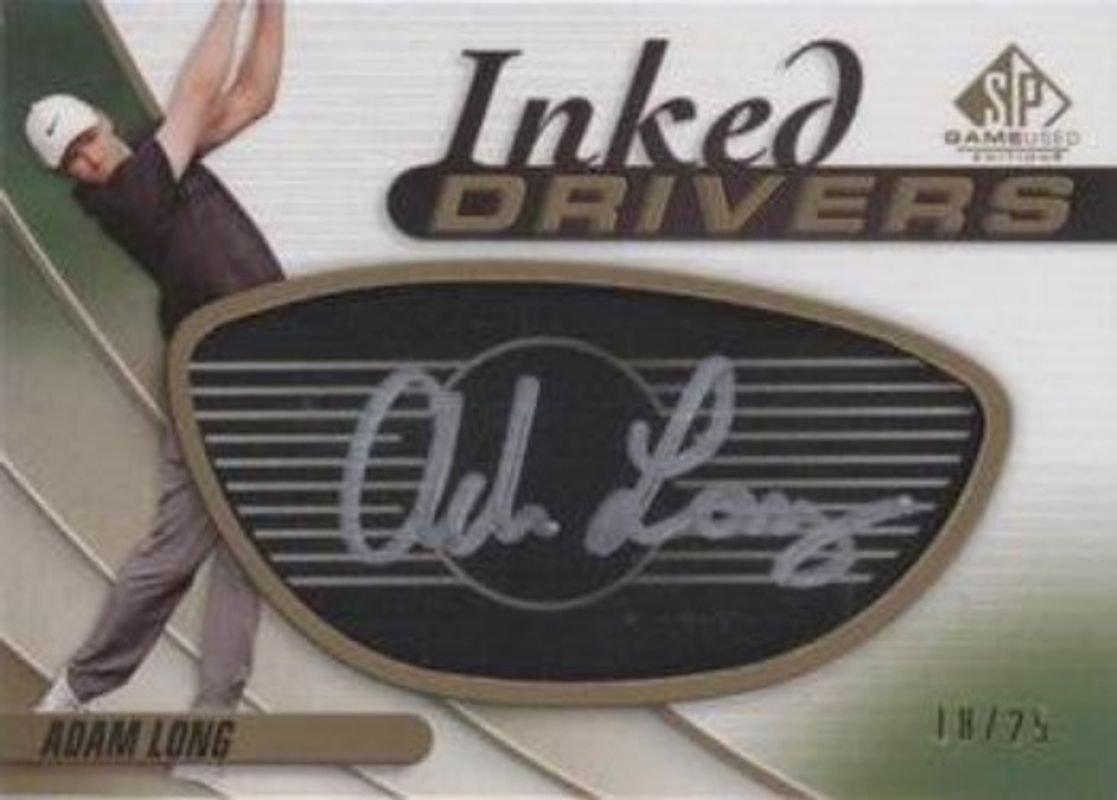 2021 SP Game Used #ID-AL Inked Drivers Black /25