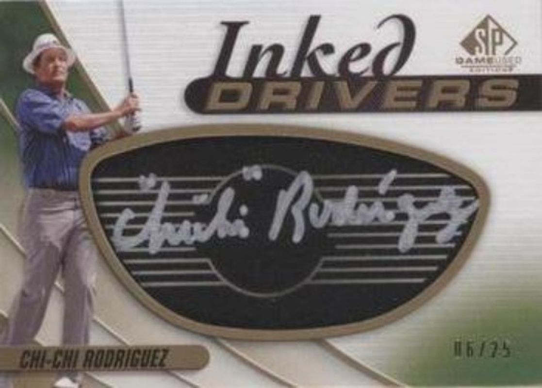2021 SP Game Used #ID-RO Inked Drivers Black /25