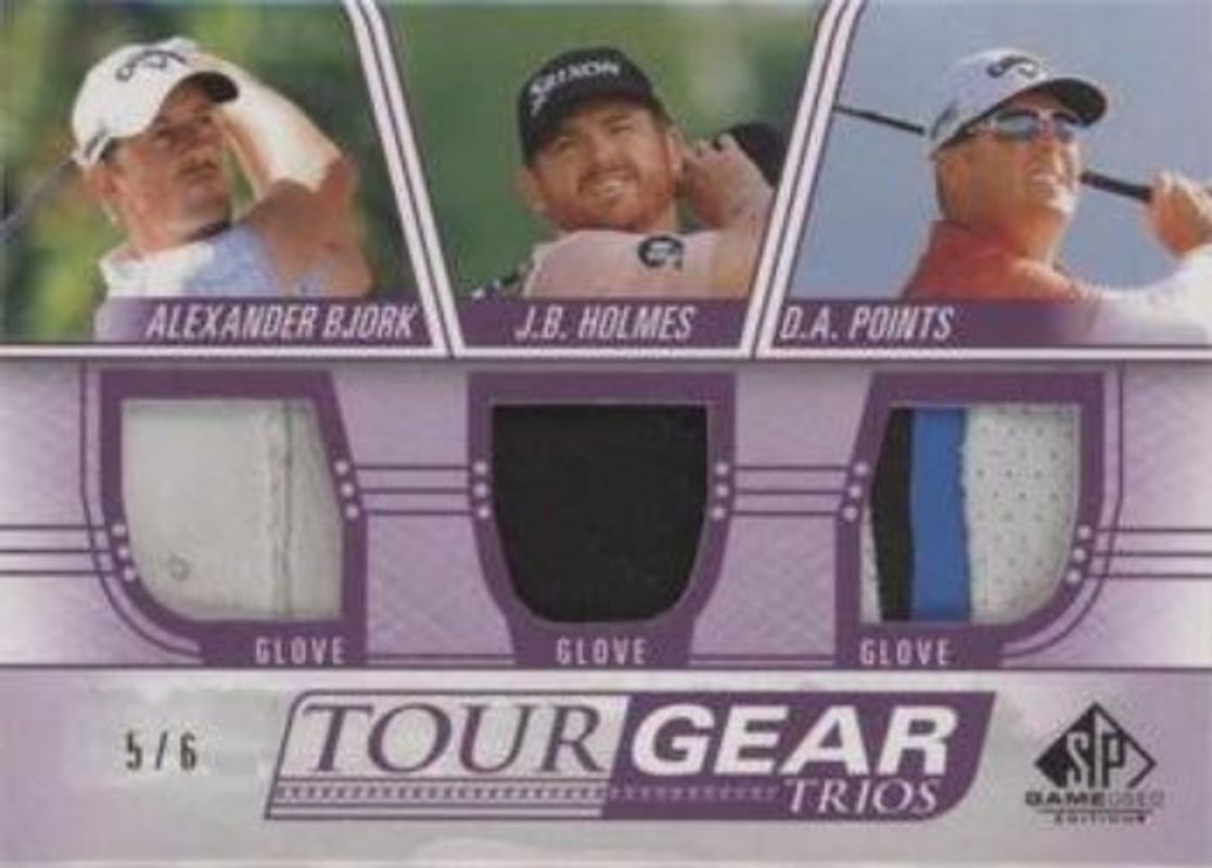 2021 SP Game Used #TG3-BHP Tour Gear Trios Purple /6