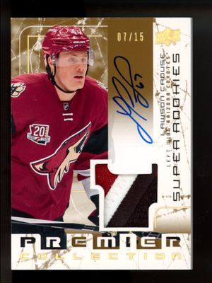 2016 Upper Deck Premier #SSR-LC 2003 Tribute Rookie Autographs Patch - Gold /15