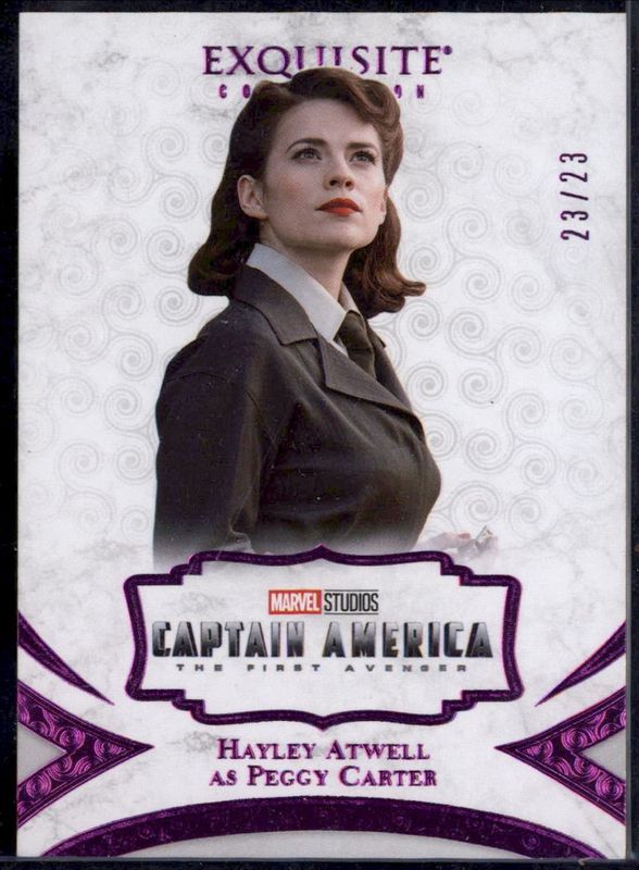 2021 Upper Deck Marvel Black Diamond #24 Exquisite Collection Purple /23
