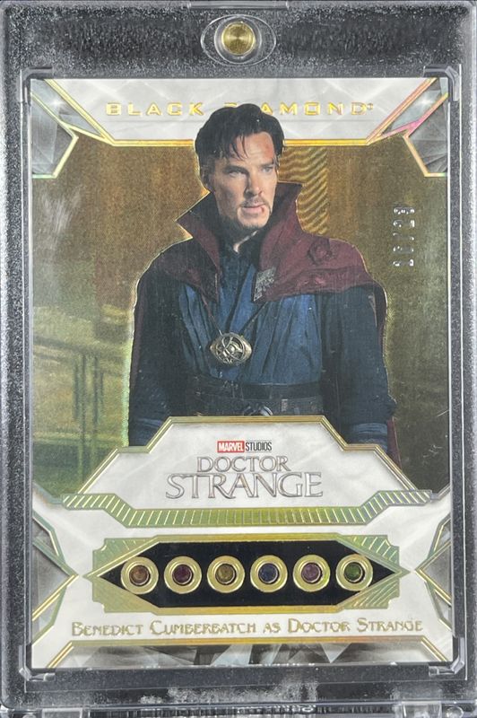 2021 Upper Deck Marvel Black Diamond #49-6D Infinity Stones Diamond Relics /23