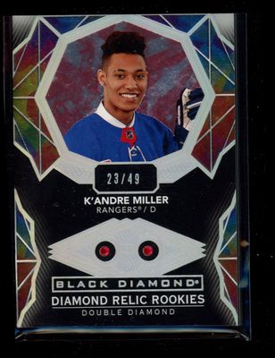 2020 Upper Deck Black Diamond #BDR-KM Diamond Relics Rookie Gems - Ruby /49