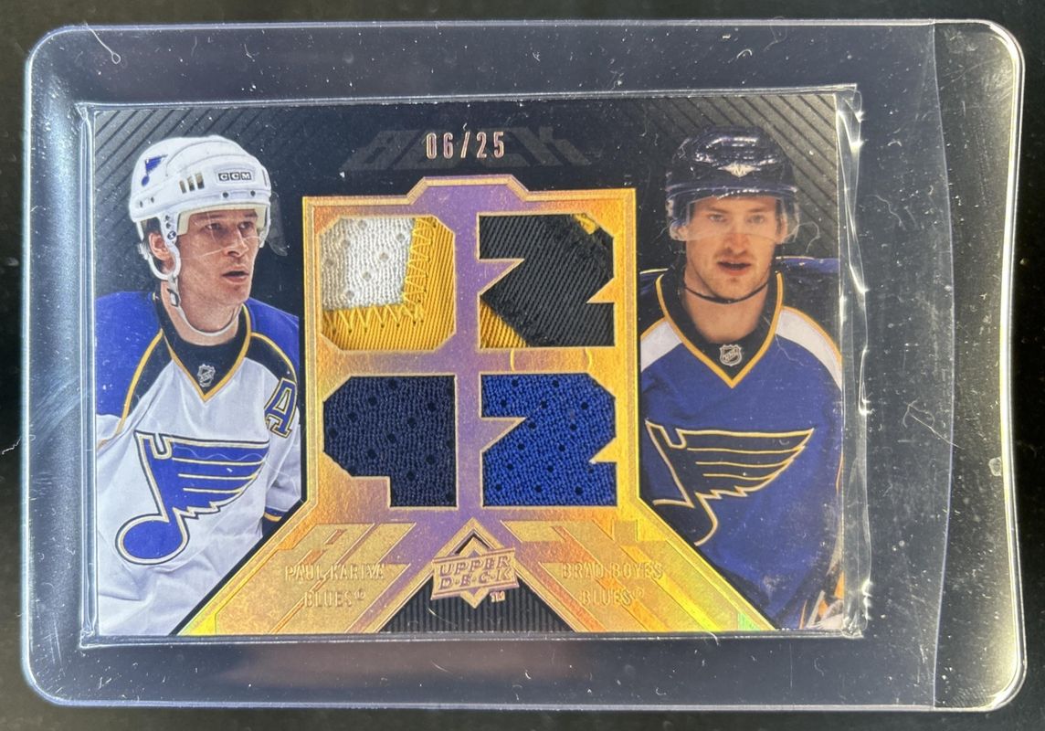 2008 Upper Deck Black #BDJ2-KB Dual Player Jerseys - Gold /25