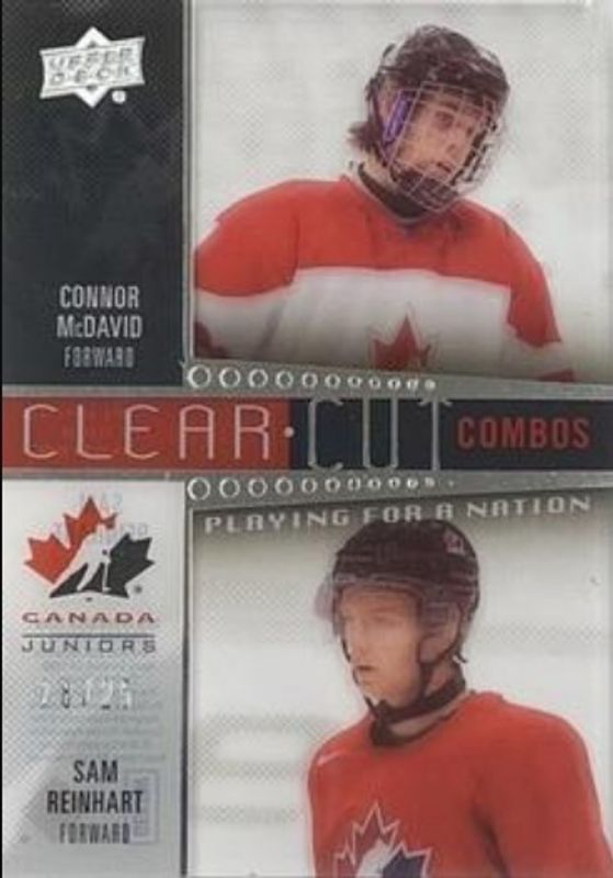 2014 Upper Deck Team Canada Juniors #PFNC-3 Clear Cut Playing for a Nation Combos /25
