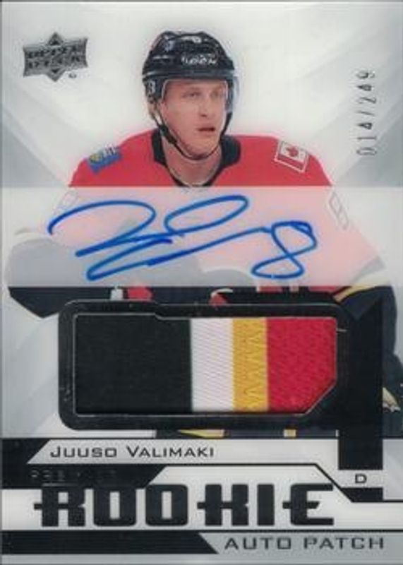 2019 Upper Deck Premier #AR-JV 2018 Upper Deck Premier Update: Acetate Premier Rookie Auto Patches /249