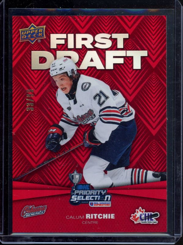 2021 Upper Deck CHL #FD-7 First Draft - Red /99