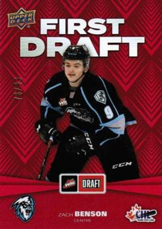2021 Upper Deck CHL #FD-11 First Draft - Red /99