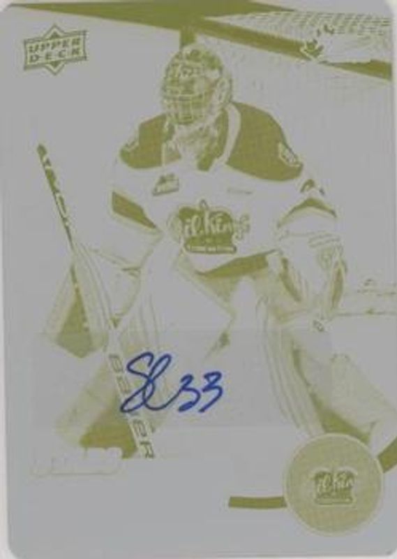 2021 Upper Deck CHL #335 Printing Plates Yellow /1