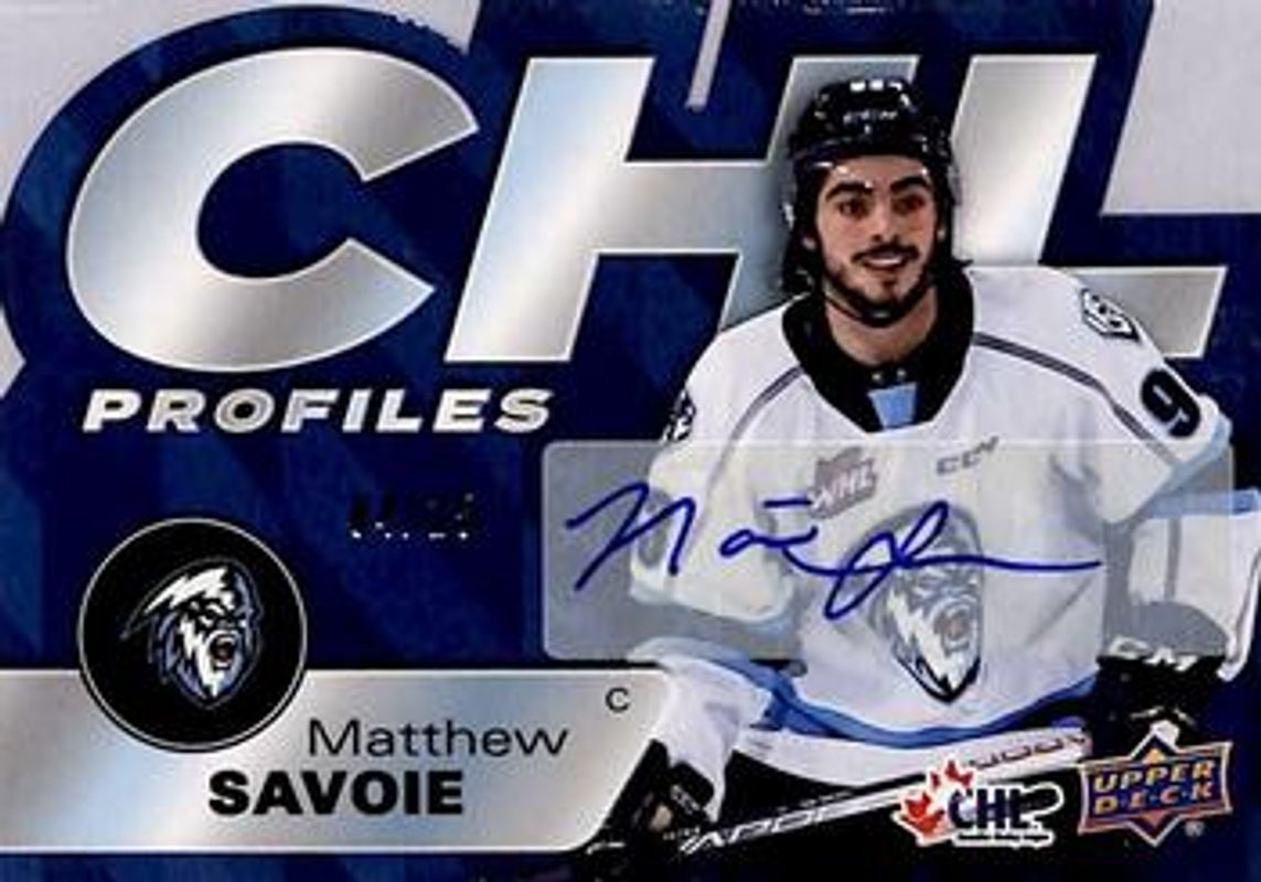 2021 Upper Deck CHL #PR-14 CHL Profiles Autographs /15