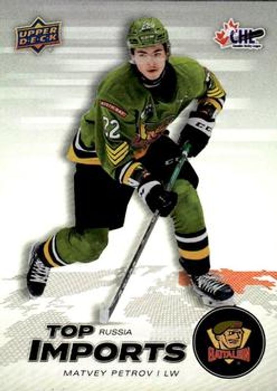 2021 Upper Deck CHL #T7 Top Imports