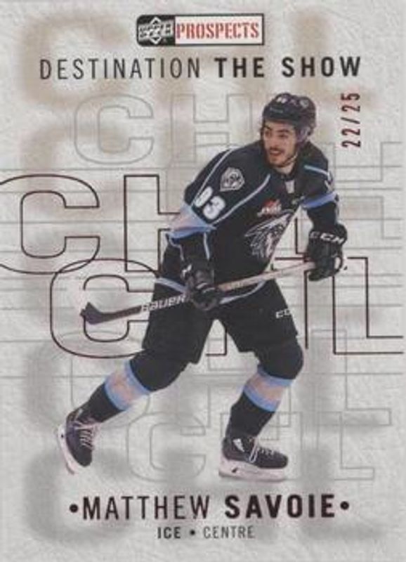 2021 Upper Deck CHL #A8 Destination: The Show Gold Achievements /25