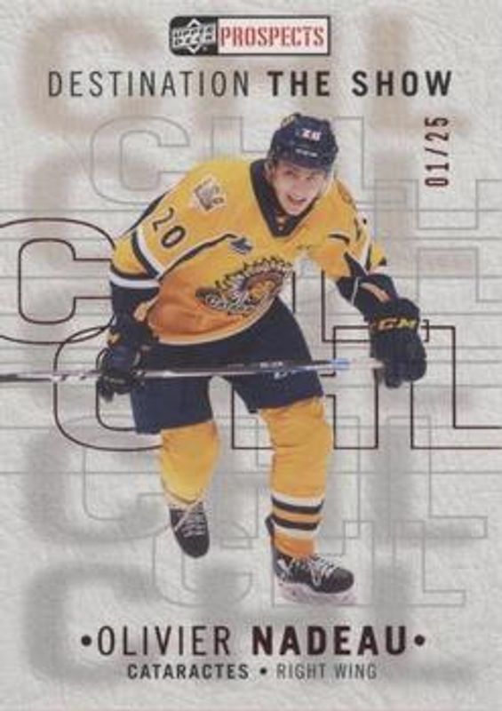 2021 Upper Deck CHL #A4 Destination: The Show Gold Achievements /25