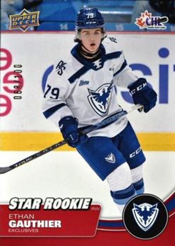 2021 Upper Deck CHL #357 Exclusives /100