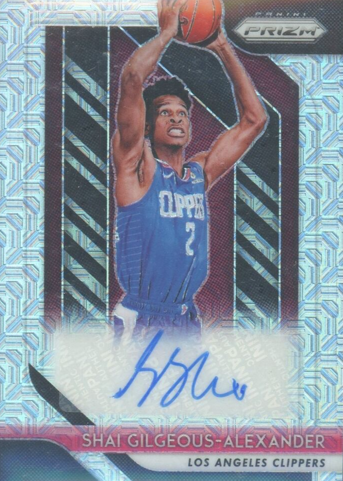 Shai Gilgeous-Alexander 2018 Prizm #RS-SGA Rookie Signatures - Mojo /25 ...