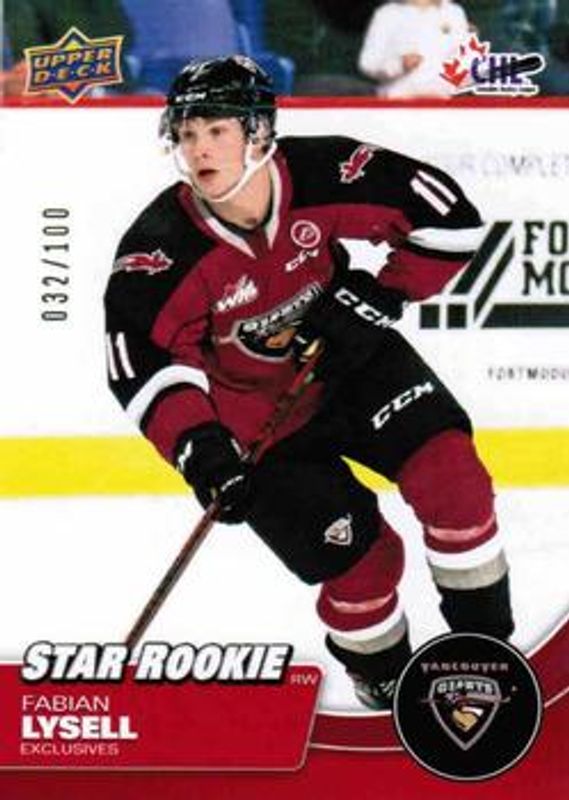 2021 Upper Deck CHL #351 Exclusives /100