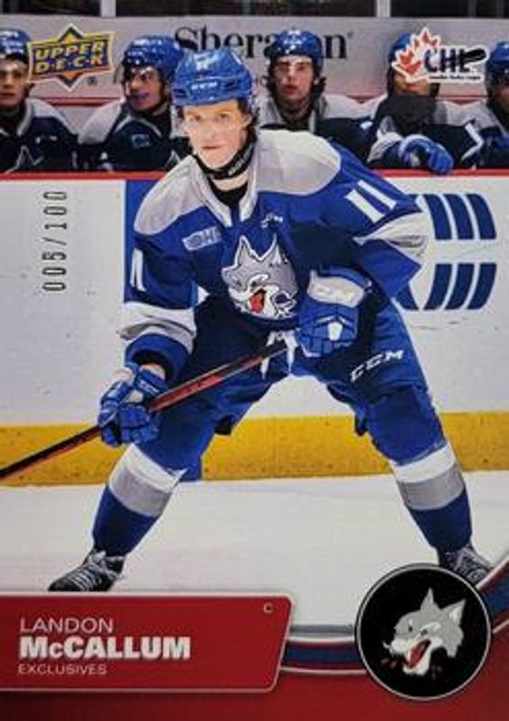 2021 Upper Deck CHL #26 Exclusives /100