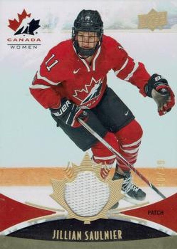 2016 Upper Deck Team Canada Juniors #146 Jerseys Women's Gold Spectrum Patch /49