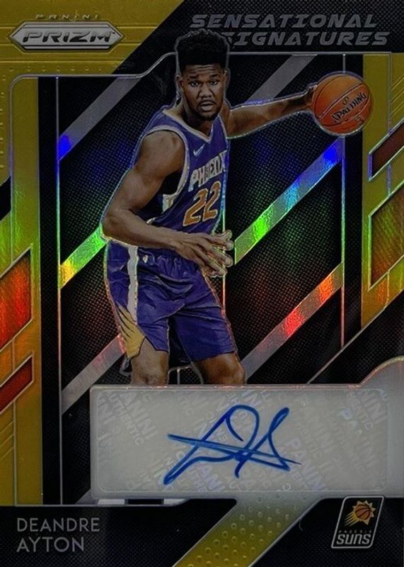 Deandre Ayton 2018 Prizm #SS-DAY Sensational Signatures - Gold /10 Rookie RAW
