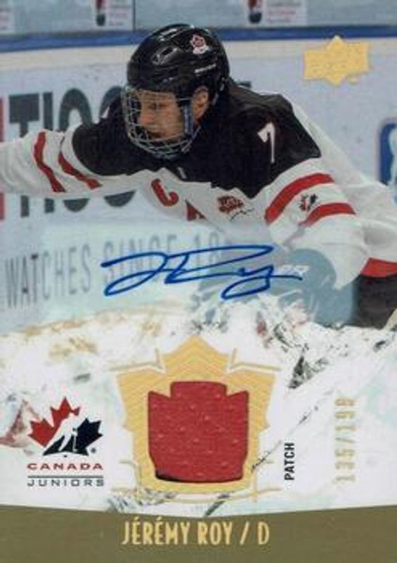 2015 Upper Deck Team Canada Juniors #129 Gold Spectrum Autographs Patch /125