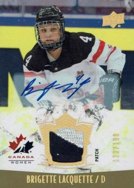 2015 Upper Deck Team Canada Juniors #154 Gold Spectrum Autographs Patch /125