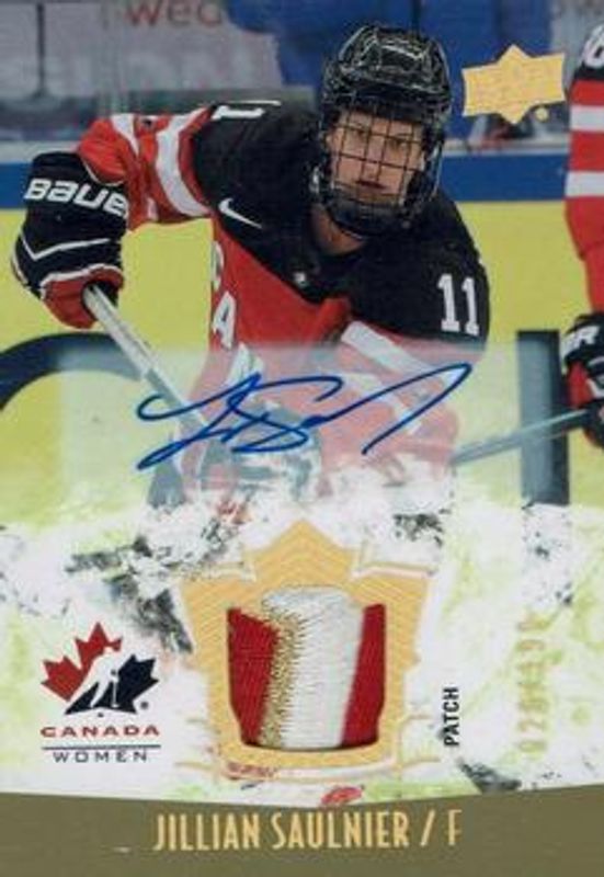 2015 Upper Deck Team Canada Juniors #149 Gold Spectrum Autographs Patch /125