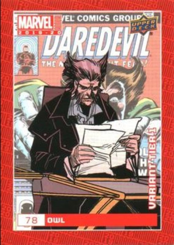 2019 Upper Deck Marvel Annual #78 Variant Cover