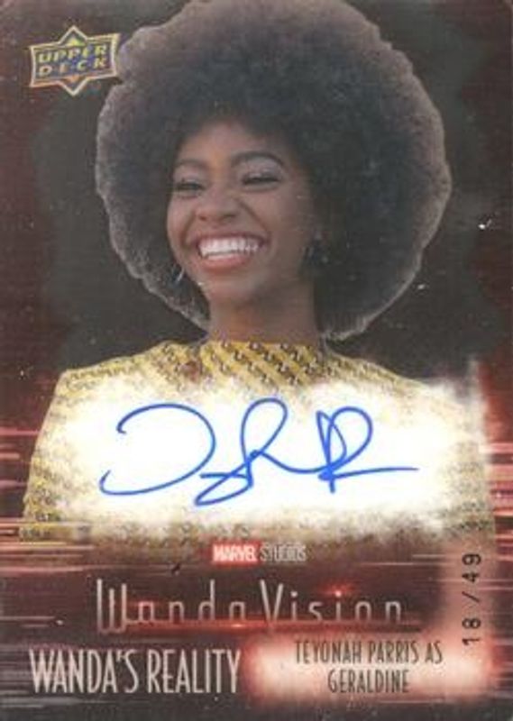 2023 Upper Deck Wandavision #PA-TP Wanda’s Reality Autographed Plexi /25