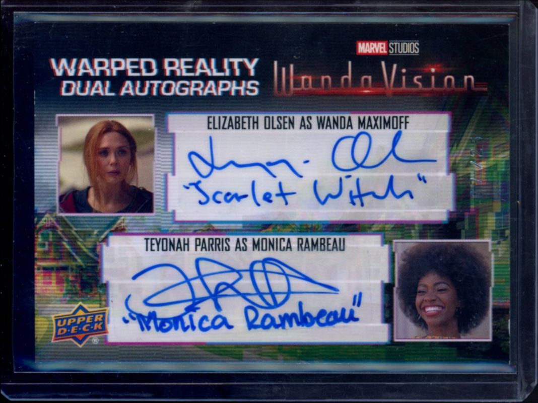 2023 Upper Deck Wandavision #WRD-OP Warped Reality Dual Autos /25