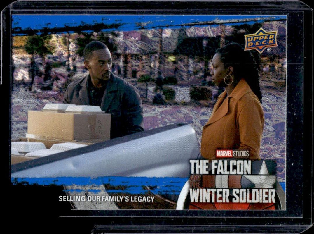 2022 Upper Deck The Falcon and The Winter Soldier #13 Winter Soldier Blue